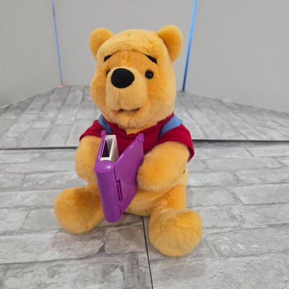 Winnie The Pooh Read With Me Plush Talking Story Telling Bear Disney Mattel 2000 - Picture 8 of 9